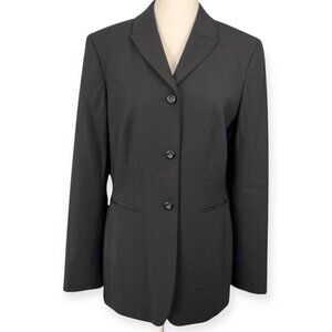 Black Wool Blend Blazer Size 6